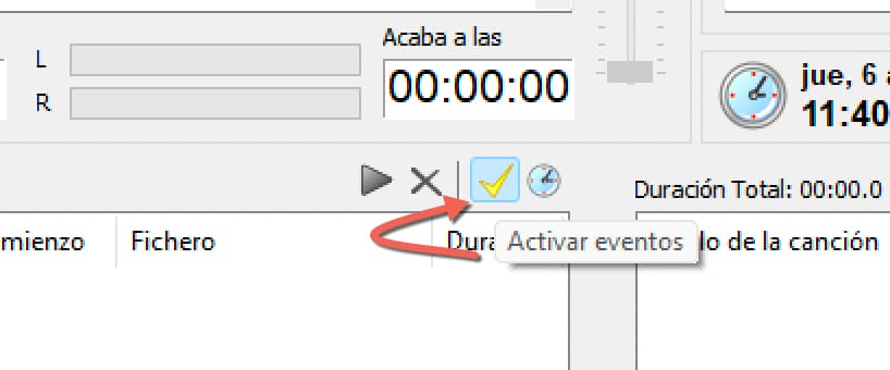 Activar eventos en zara radio Activar eventos en zara radio
